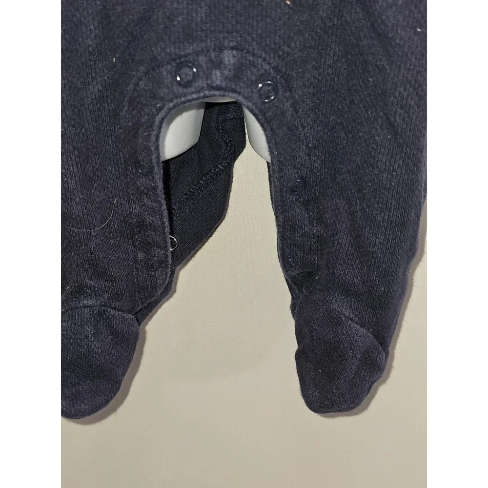 Vintage Blue Corduroy Baby Boy Overalls. Koala Baby‎ 3-6mos. Train choo choo